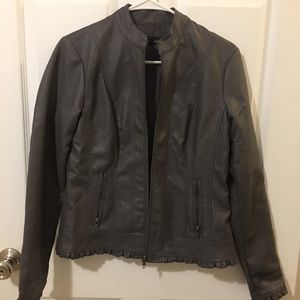 Faux leather jacket